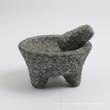 natural stone Granite mortar and pestle with large size 20x9cm